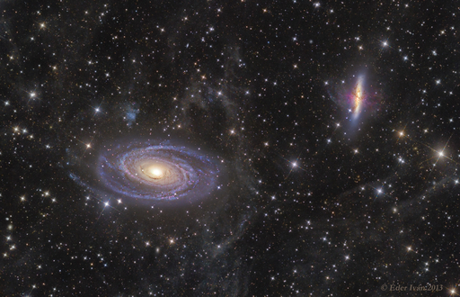 M81 - M82 and Integrated Flux nebula