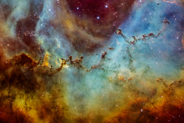 The Rosette Nebula in narrowband