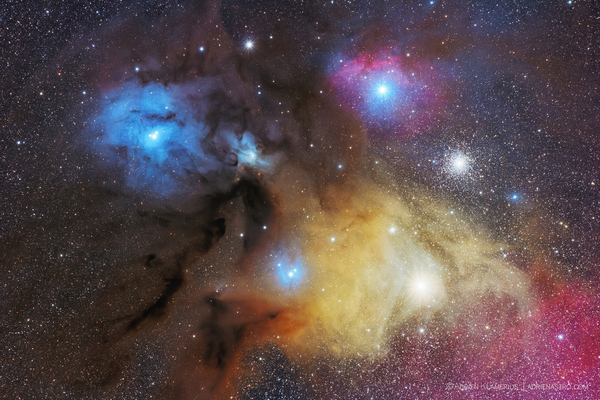 Rho Ophiuchi & Antares Region