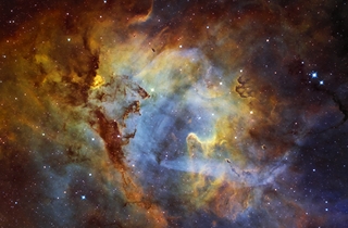 Tangle of colors in Cepheus