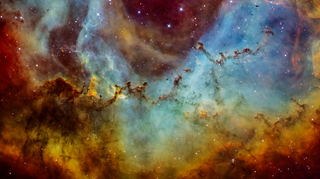 The Rosette Nebula in narrowband