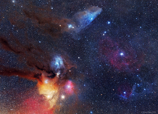 Antares and its surroundings