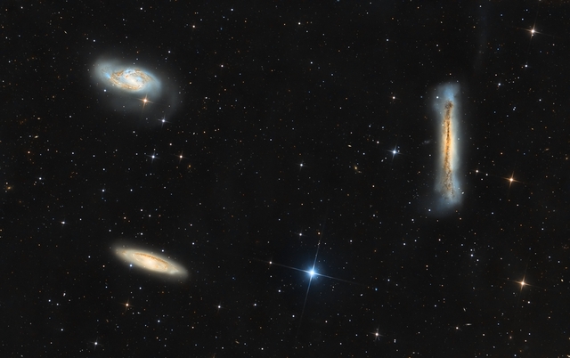 Leo Triplet galaxisok