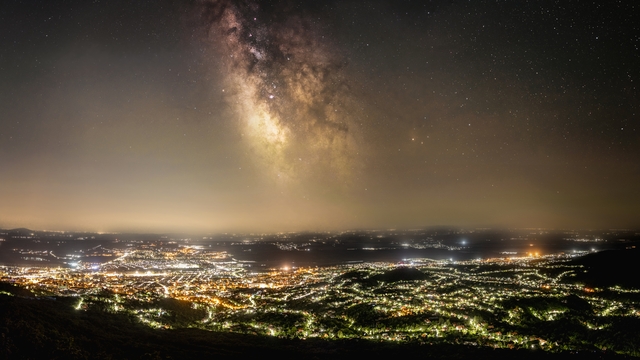 Pécs felett a tejút