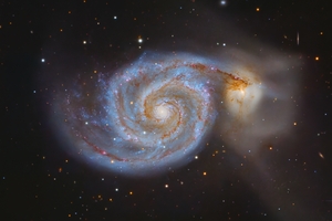 Örvény-galaxis közelről