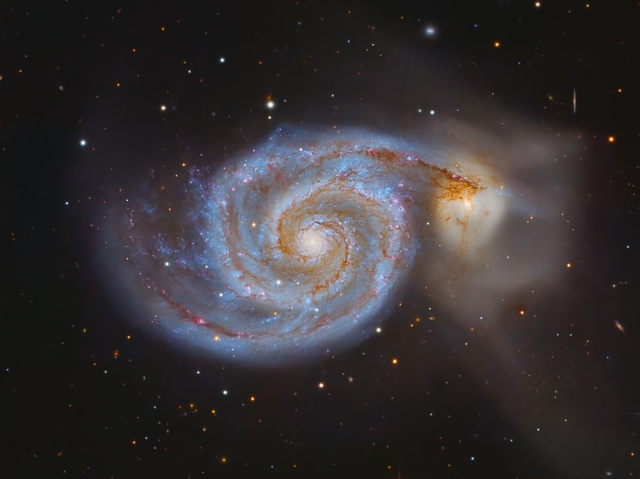 Örvény-galaxis közelről