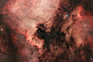 NGC 7000, IC 5070 Észak-amerikai és Pelikán köd