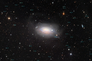 M63 - Napraforgó-galaxis - Annotated