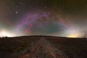 Téli tejút a mezőn