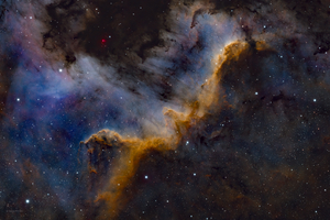 NGC7000 (Észak-Amerika-köd) Cygnus wall_SHO_crop