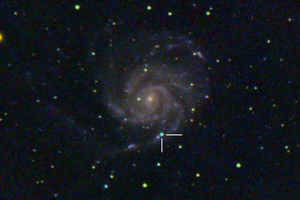 SN 2023ixf szupernóva az M101-ben