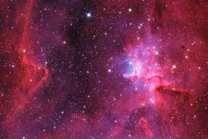 IC 1805 - Core of The Heart (HOO + RGB Stars)