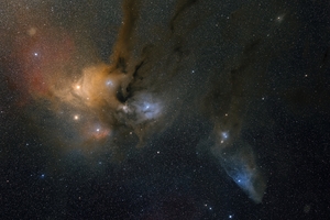 Az Antares-régió, a Kék Lófej-köd és a Rho Ophiuchi