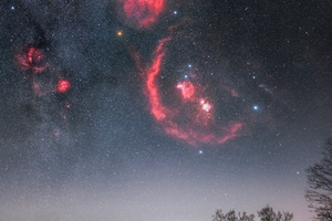 A Tél Vadásza a Bükki Csillagda felett