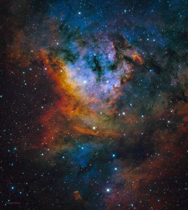 A Kozmikus Kérdőjel-köd (NGC7822, Sh2-171) - SHO vágott verziók