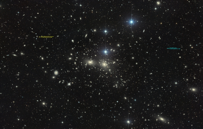 PGC1826187 galaxis (z=1.295) és SDSS J130206.68+281118.9 kvazár (z=4.886)