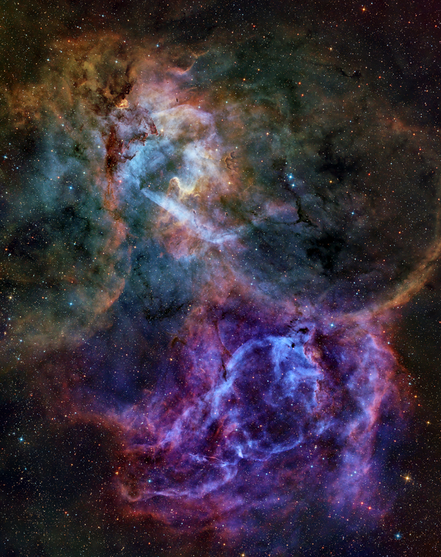 SH2-132: Oxigén buborék a Cepheusban