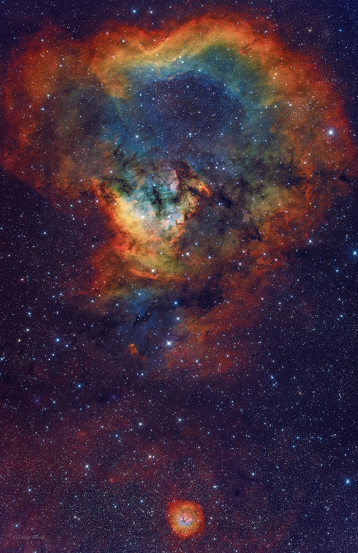 A Kozmikus Kédőjel-köd (NGC7822, Sh2-171/ Cederblad 214) - SHO verzió