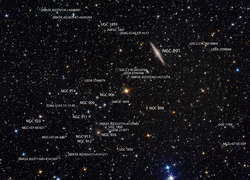 NGC 891 és Abell 347