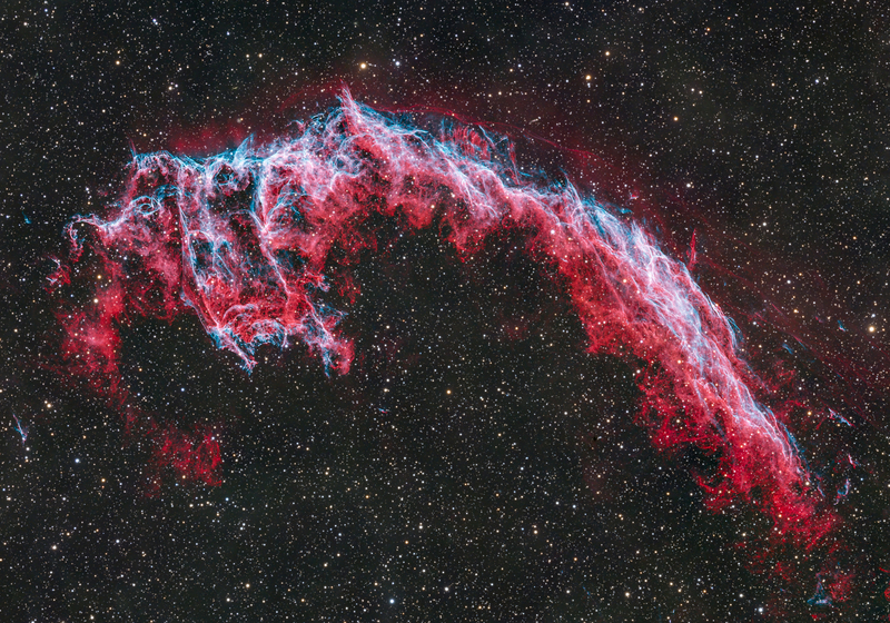 IC 1340  ·  NGC 6992  ·  NGC 6995  ·  Fátyol-köd
