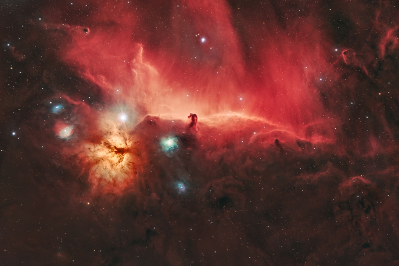 IC 434 és NGC 2024 – Lófej- és Láng-köd a Bükki Csillagdánál