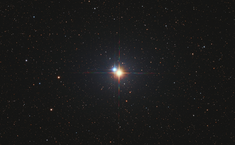 Albireo (β Cygni) és 2 ismeretlen hotpixel