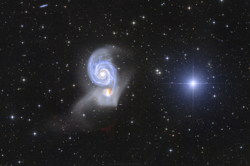 Messier 51 - Örvény-galaxis - Deep Field