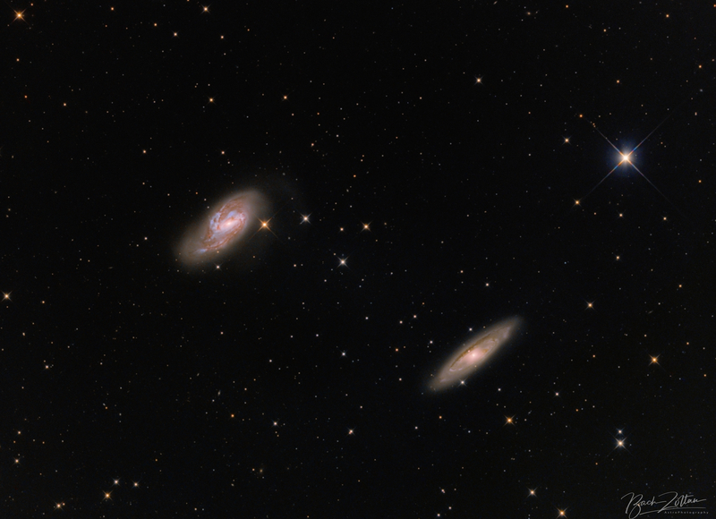 Leo nagy messier galaxisai M65-66