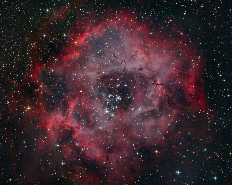 Rozetta-köd és NGC 2244 halmaz