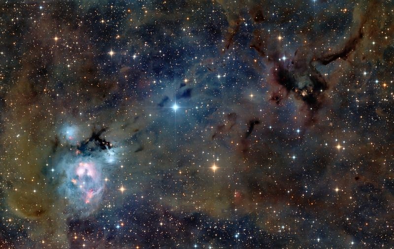 NGC7129 - fény és árnyék a Cefeusz csillagképben