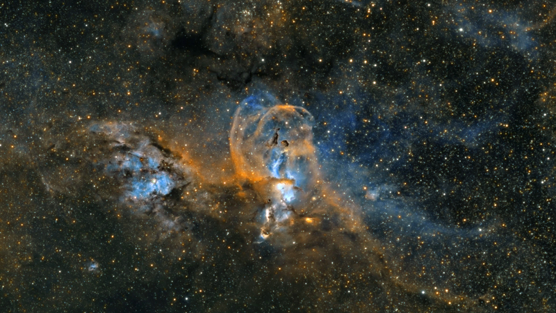 NGC 3576 Szabadság-szobor az égen!