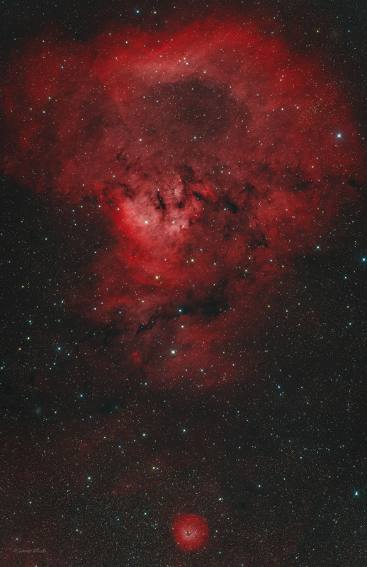 A Kozmikus Kérdőjel-köd (NGC7822, Sh2-171/ Cederblad 214) - HOO verzió