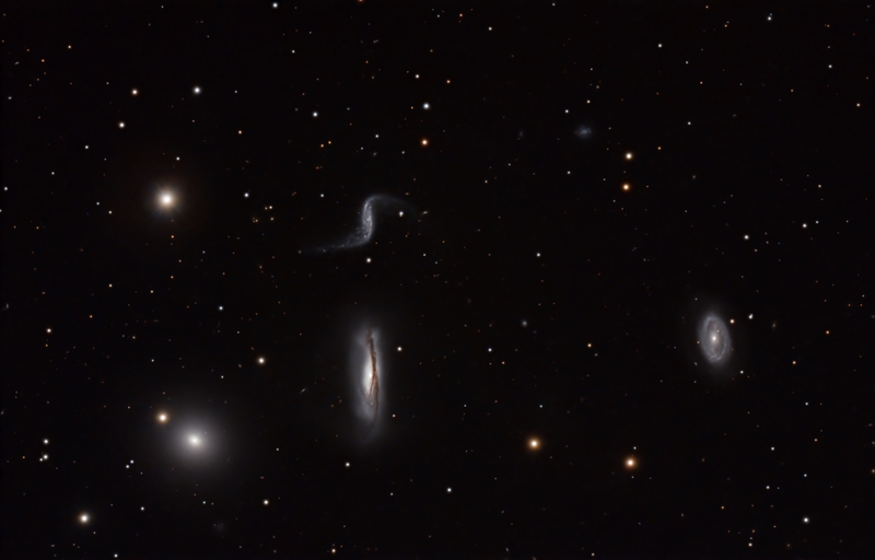 Kvazárok a Leo kvartett udvarában