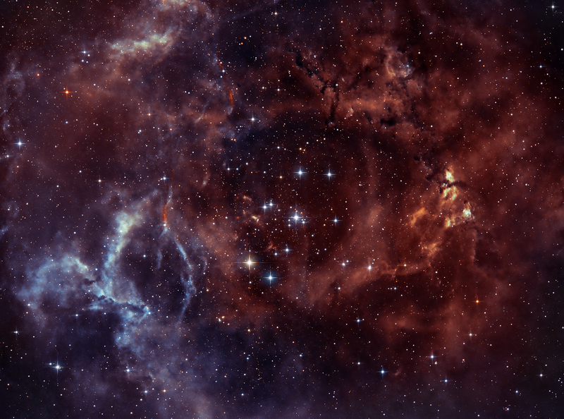 Rozetta lökéshullám-térkép (NII – SII)