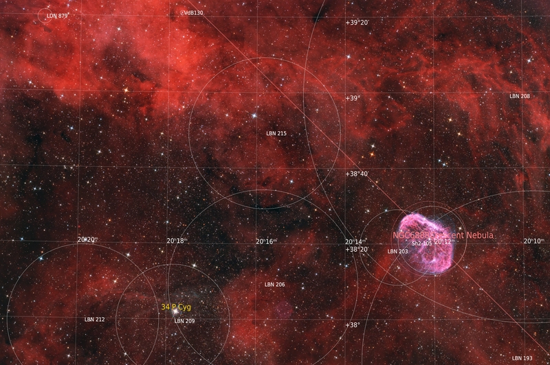 NGC6888 Annotated