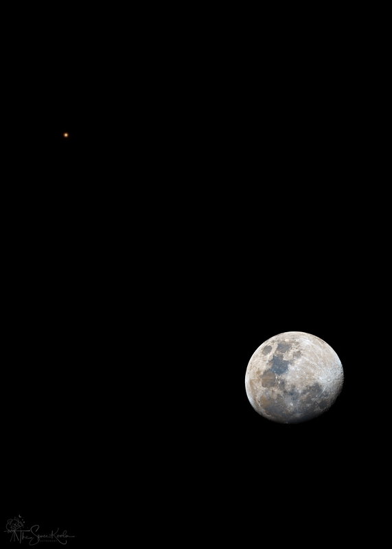 Mars és Hold együttállás