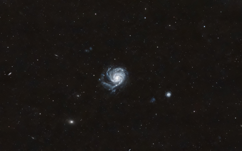 M 101 galaxisok hálójában