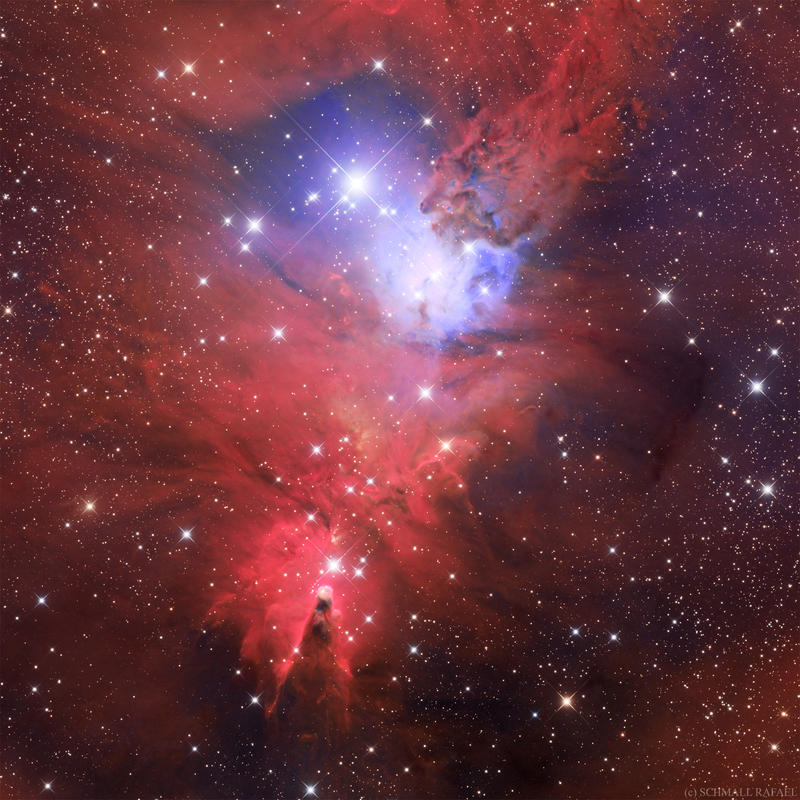NGC 2264 - Kúp-köd és a Karácsonyfa-halmaz