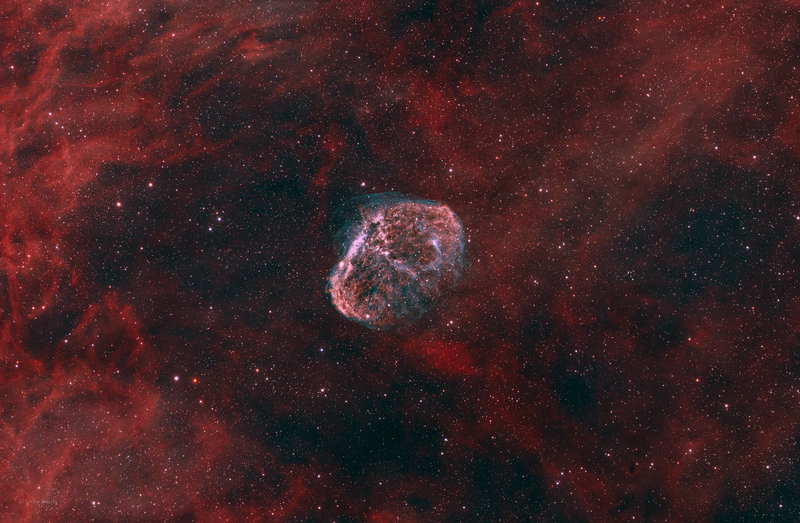 NGC6888 - Sarló köd (Crescent Nebula) ver.2
