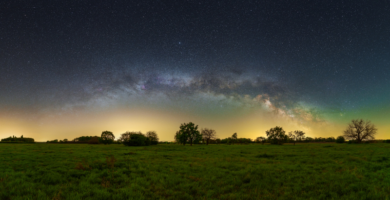 Tejút panoráma az Aranysakálok földjén