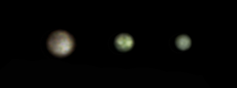 A Ganymedes, Io és Europa holdak