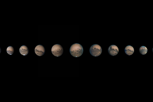 A Mars 2020-2021. évi láthatósága